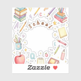 Pegatina School Icons Sticker Set for Kids