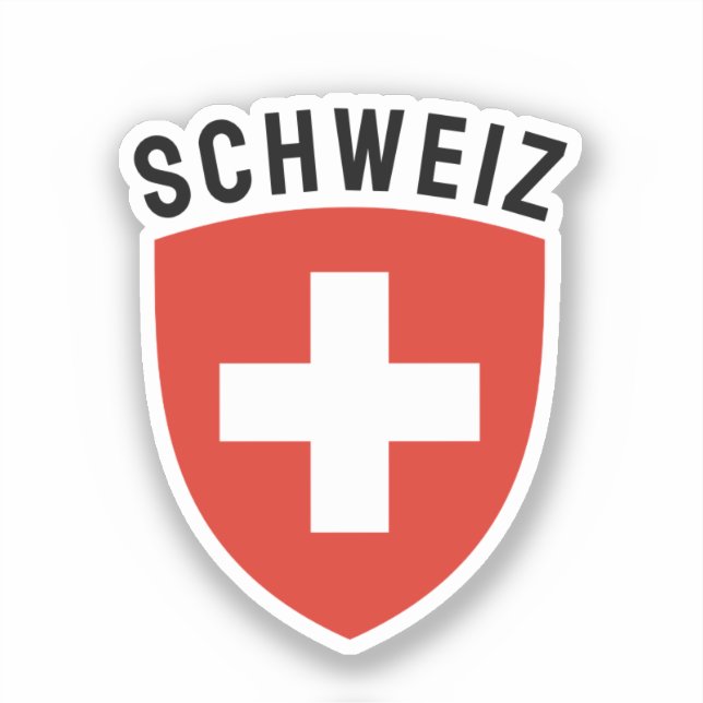 Pegatina Schweiz (Suiza de habla alemana) (Anverso)