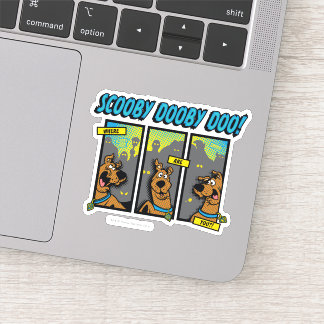 Pegatina Scooby-Doo ¿Dónde Están Los Paneles De Cómic?