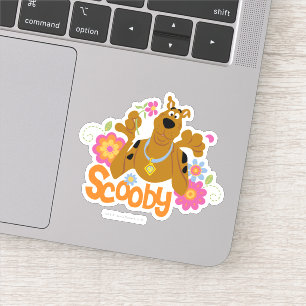 Pegatina Scooby-Doo En Flores