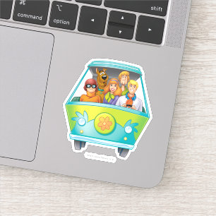 Pegatina Scooby-Doo y el aerógrafo de la máquina del