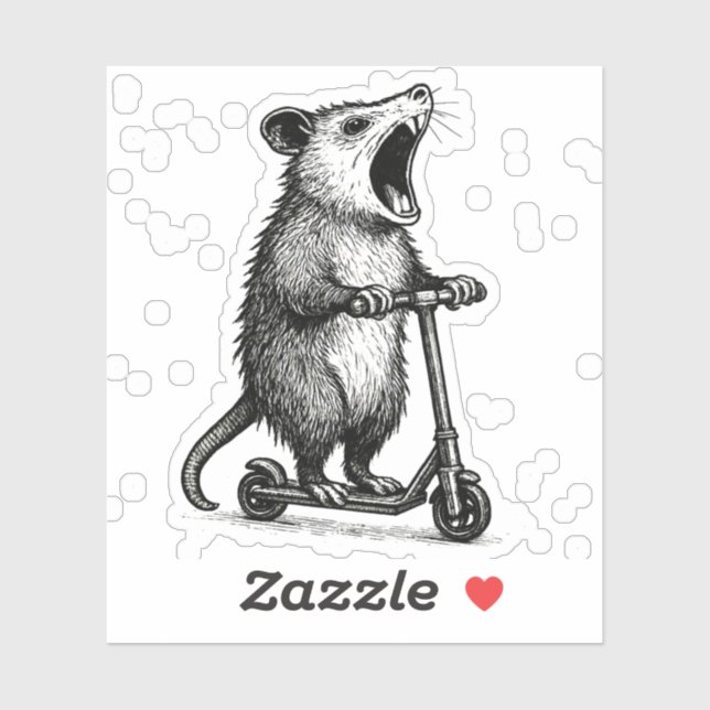 Pegatina scooter opaasum  (Hoja)