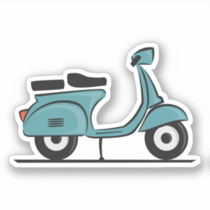 Pegatina scooter verde