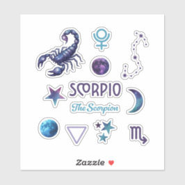 Pegatina Scorpio Zodiac Sticker Collection