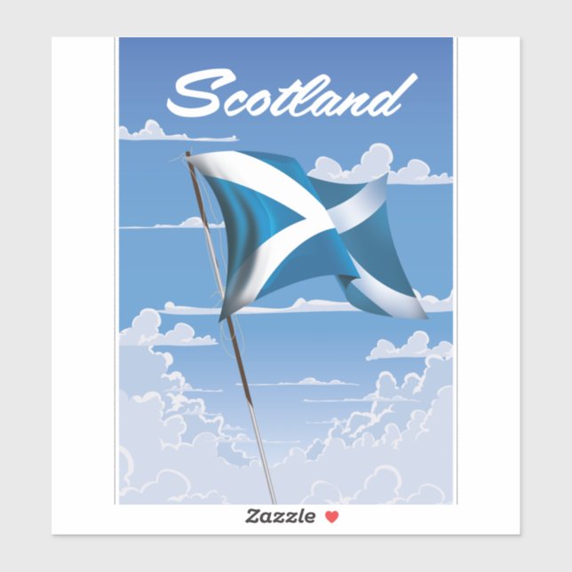 Pegatina Scotland Saltire (Hoja)