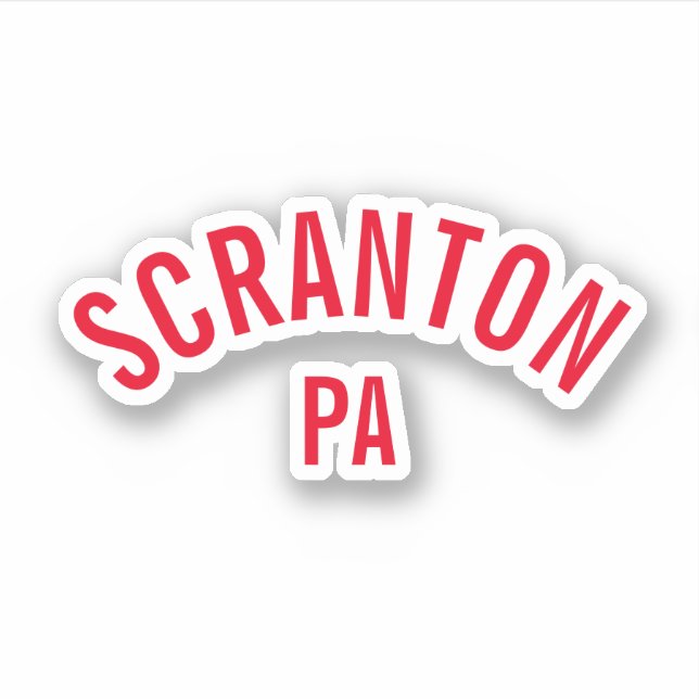 Pegatina Scranton, PA (Anverso)