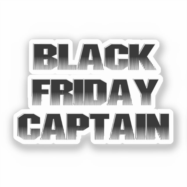 Pegatina Scrap Book BLACK FRIDAY Capt. (Anverso)