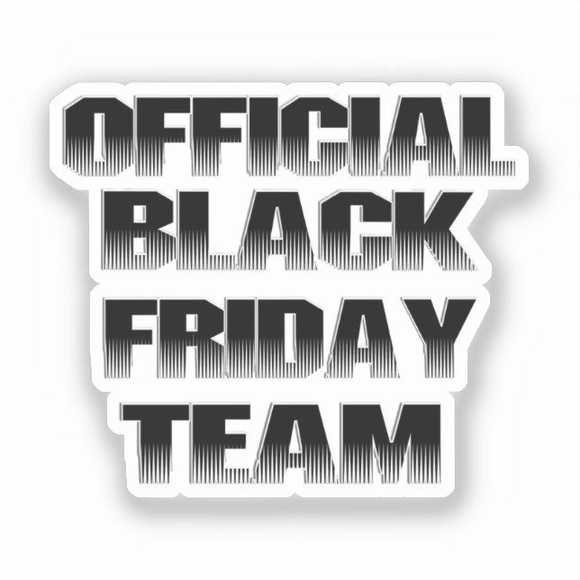 Pegatina Scrap Book BLACK FRIDAY Team (Anverso)