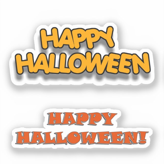 Pegatina Scrap Book Happy Halloween (Anverso)