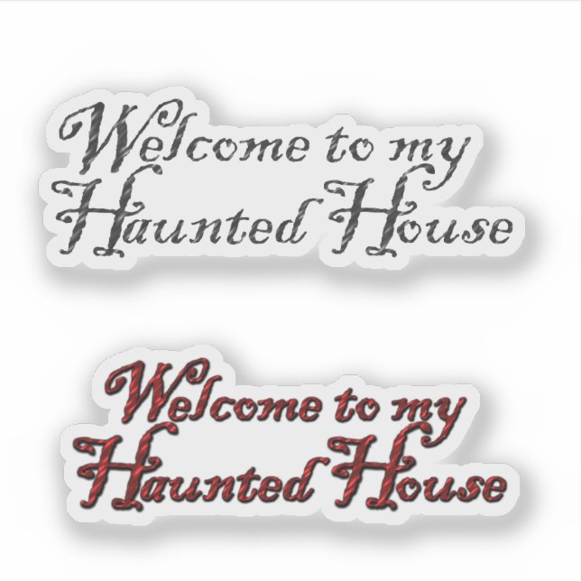 Pegatina Scrap Book Haunted House Halloween (Anverso)