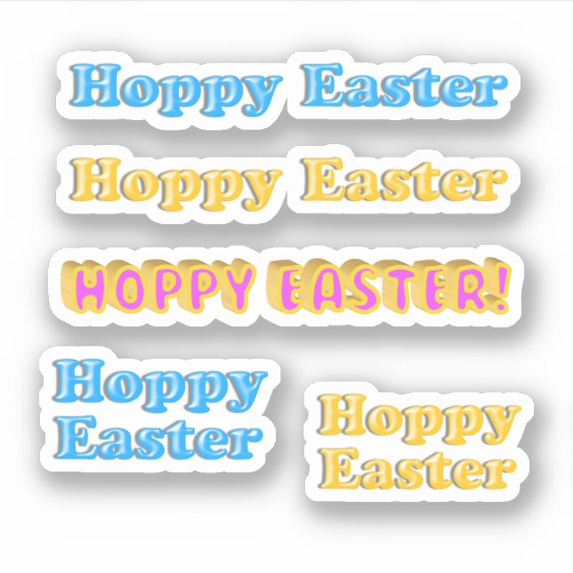 Pegatina Scrap Booking Feliz Pascua (Anverso)