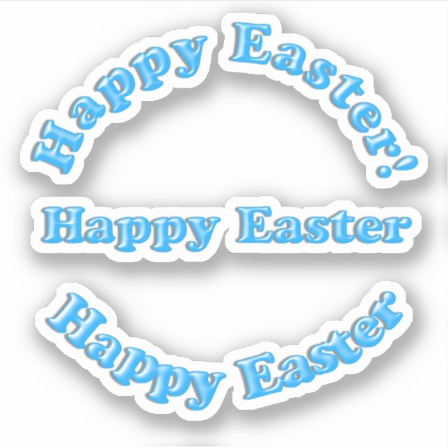 Pegatina Scrap Booking Happy Easter (Anverso)