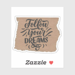 Pegatina Scrapbook Style Motivation Quote Stickers