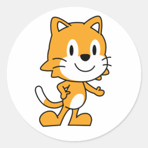 Pegatina ScratchJr Cat