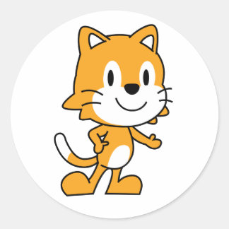 Pegatina ScratchJr Cat