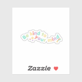 Pegatina Sé amable con tu mente | Cute Stars Peach Candy