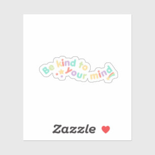 Pegatina Sé amable con tu mente Cute Stars Peach Candy