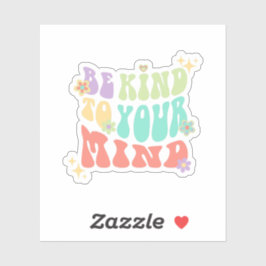 Pegatina Sé amable con tu mente | Hippie Peach Candy