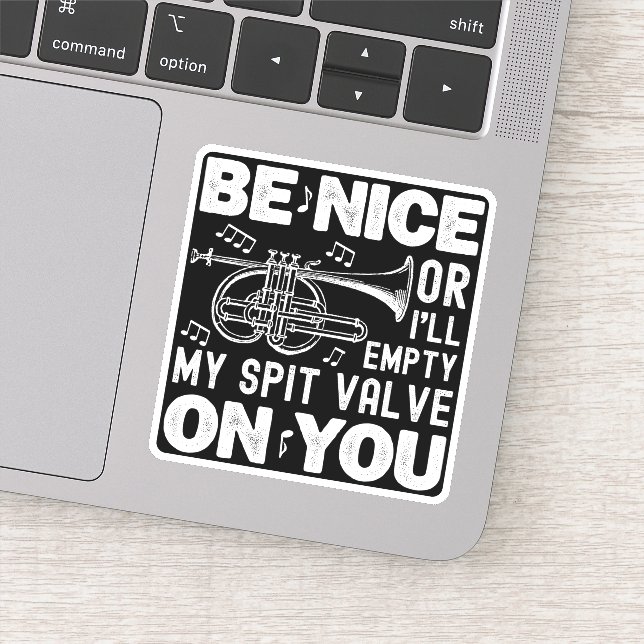 Pegatina Sé bueno o voy a vaciar mis amantes de la cuerda d (Detalle)