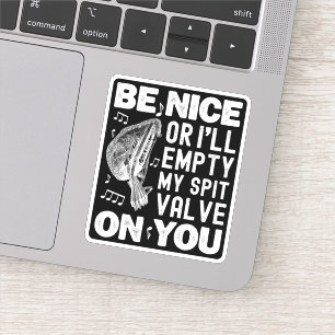 Pegatina Sé bueno, voy a vaciar mi museo barroco de la válv