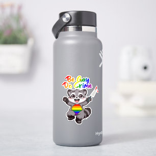 Pegatina Sé Gay Haz Crimen Mapache Orgullo LGBTQ+
