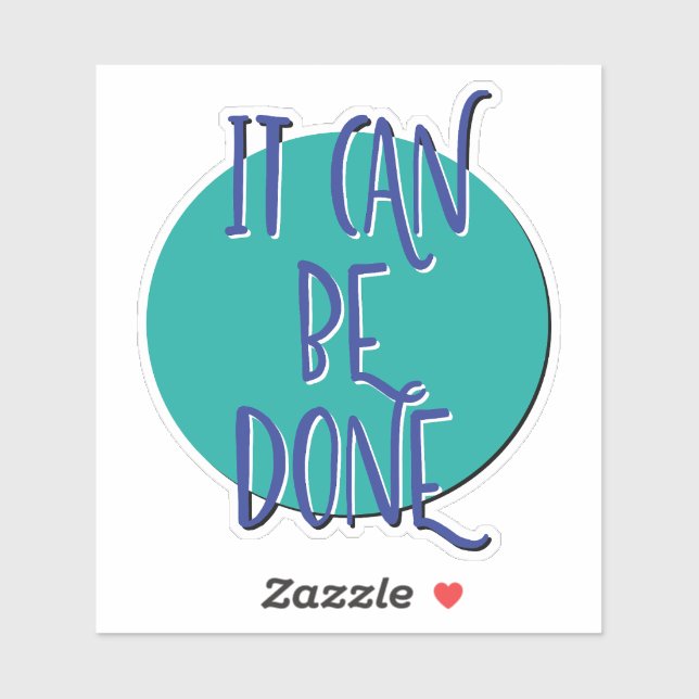 Pegatina Se Puede Hacer Un Lema De 12 Paso (Hoja)