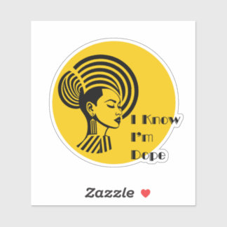 Pegatina Sé que soy Dope
