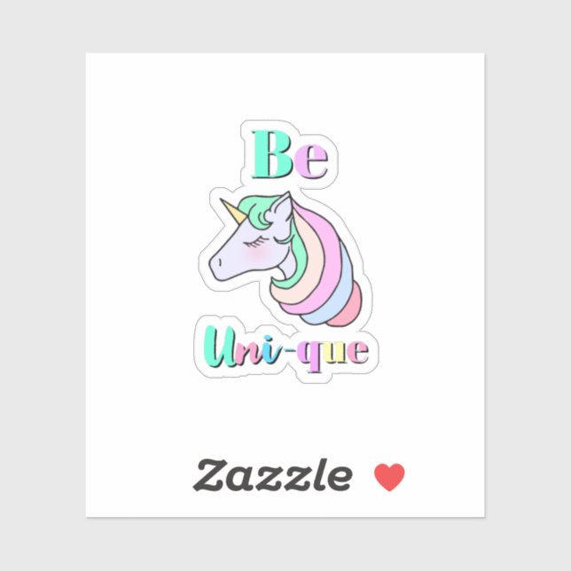 Pegatina Sé unipersonal (Hoja)