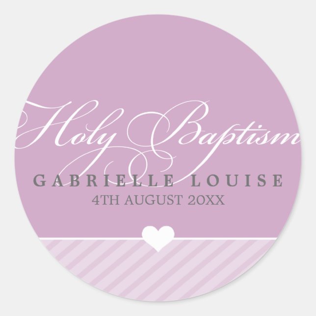 PEGATINA SEAL - bautismo sagrado: tipo 4 encantado (Anverso)