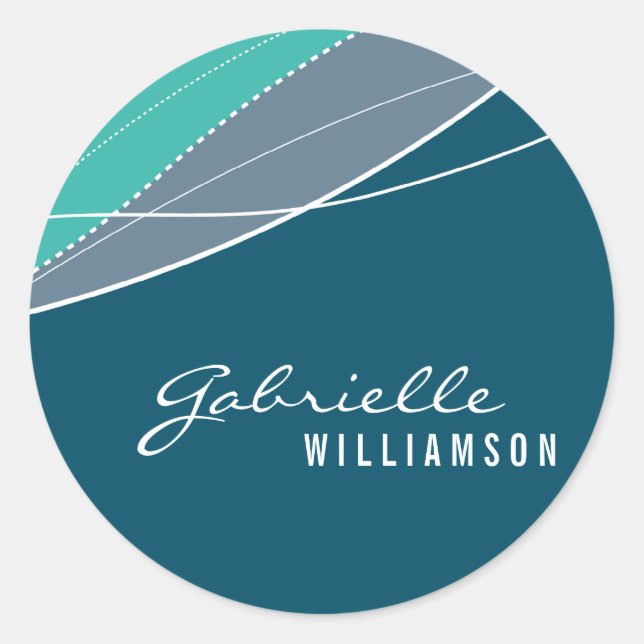 PEGATINA SEAL :: elegancia moderna 2 (Anverso)