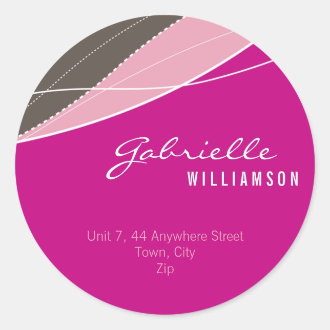 PEGATINA SEAL :: elegancia moderna 7 (Anverso)