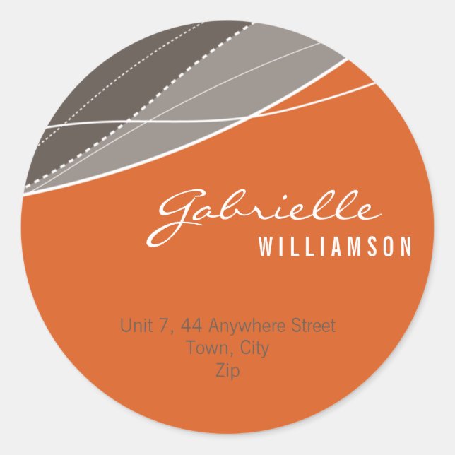 PEGATINA SEAL :: elegancia moderna 8 (Anverso)