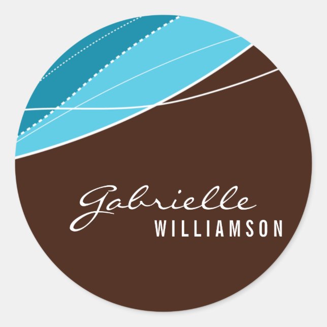 PEGATINA SEAL :: elegancia moderna 9 (Anverso)