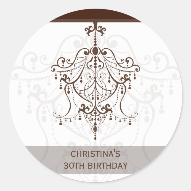 PEGATINA / SEAL :: lámpara de araña 1 (Anverso)