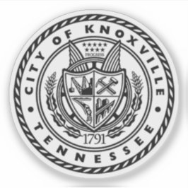Pegatina Seal of Knoxville, Tennessee, USA