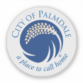 Pegatina Seal of Palmdale, California, USA