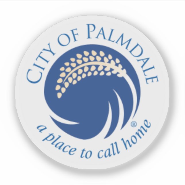Pegatina Seal of Palmdale, California, USA (Anverso)