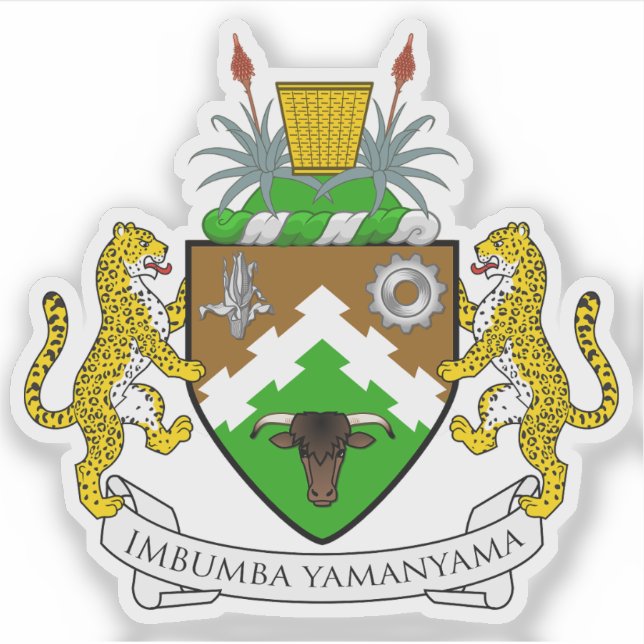 Pegatina Seal of Transkei, the Republic of South Africa (Anverso)