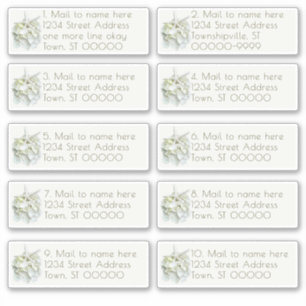 Pegatina Seaside Garden Wedding Mail Direcciones individual