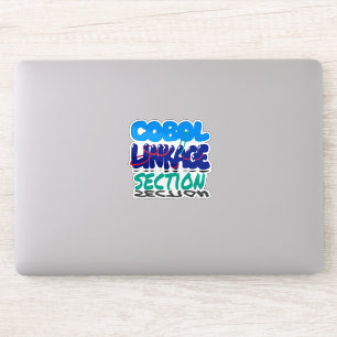 Pegatina Sección de Enlace en Sticker de Programación Cobol