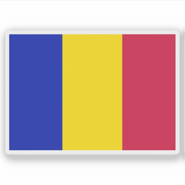 Pegatina Second flag of Andorra (1866-1939) (Anverso)