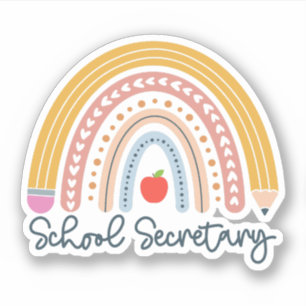 Pegatina Secretario de Escuela Auxiliar Administrativo de A
