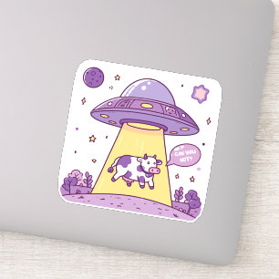 Pegatina Secuestro de vacas Alien gen Z