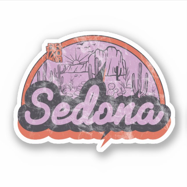 Pegatina Sedona, Arizona (Anverso)