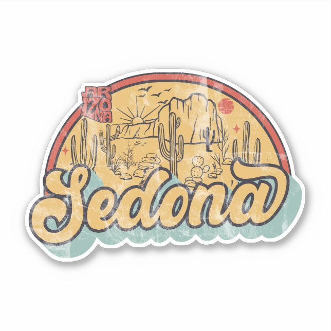 Pegatina Sedona, Arizona  (Anverso)