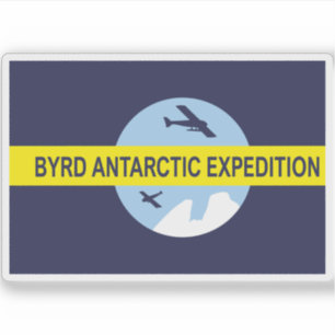 Pegatina Segunda bandera de Expedición Antártica de Byrd
