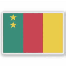 Pegatina Segunda bandera del Camerún (1961-1975)