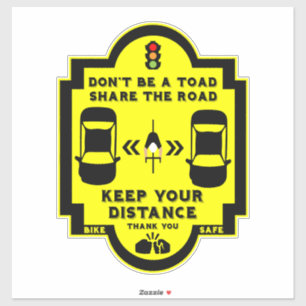 Pegatina Seguridad vial en bicicleta