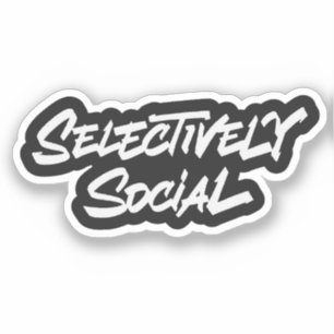 Pegatina Selectivamente social