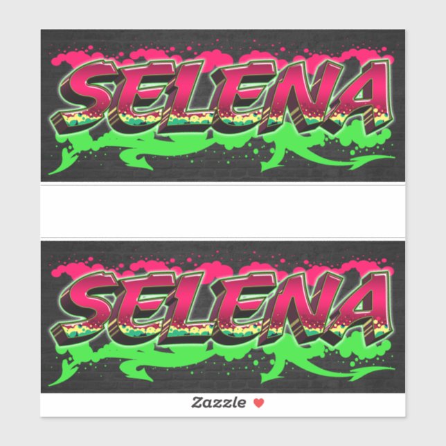 Pegatina Selena Vorname Name Graffiti Aufkleber Sticker (Hoja)